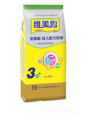 維美思金慧聰幼兒配方奶粉3段袋裝