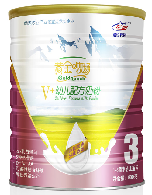 黃金牧場V+幼兒配方奶粉
