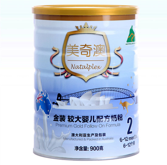 美奇澳金裝較大嬰兒配方奶粉2段