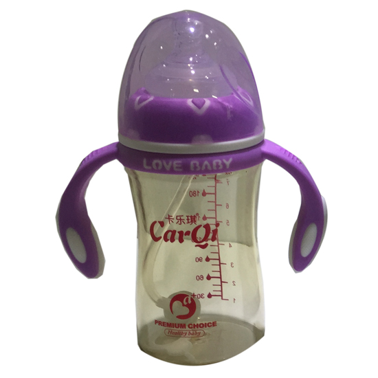 卡樂琪全自動寬口PPSU奶瓶210ml紫色